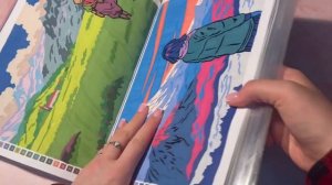 закончила первую раскраску от HACHETTE! | обзор всех работ | чем красила | советую ли этот том🫧