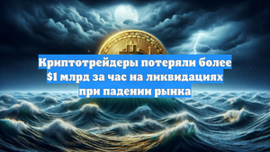 Криптотрейдеры потеряли более $1 млрд за час на ликвидациях при падении рынка