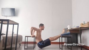 Тренировочная зона 3. Жим. Уровень 3. Жим руки на скамье, ноги на возвышенности.