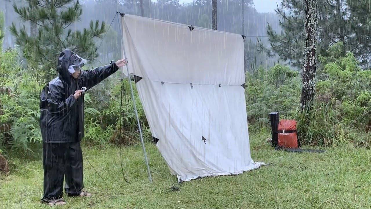ПРОЛИВНОЙ ДОЖДЬ В ЛЕСУ, ОТДЫХ В УЮТНОЙ ПАЛАТКЕ☀️РАССЛАБЛЯЮЩИЙ ДОЖДЬ☀ смотреть онлайн