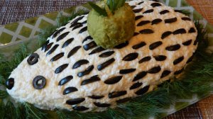 НОВОГОДНИЕ РЕЦЕПТЫ. ЕЖИК КРАСИВЫЙ ПРАЗДНИЧНЫЙ САЛАТ