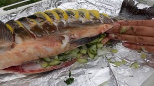 Карп на углях в фольге