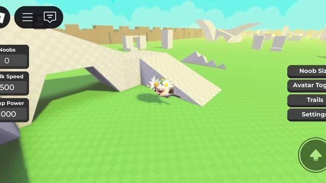 Играю в Noob train в Roblox 