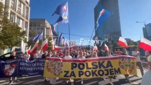 Варшаве протесты против втягивания поляков в Украинский конфликт.