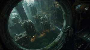 Spherical Ark Ruins 🌍 2-Hour Lonely Ambience ｜ Curved City Decay ｜ Drifting in Space ｜ Abandoned