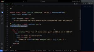213. Fetch Events (Fetch Data in Server Component)