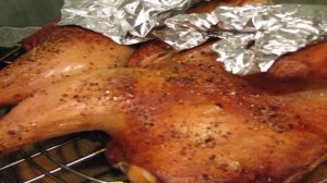 Копченая курица в духовке