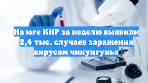 На юге КНР за неделю выявили 2,4 тыс. случаев заражения вирусом чикунгунья