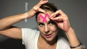 Тейпируем лоб и межбровье от морщин!!!