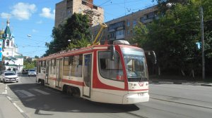 Нижегородский трамвай. Трамвайный вагон КТМ-23 № 1101