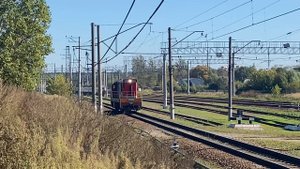 Дизельный тепловой ЧМЭ3-6159 ст.Голицыно в сторону ст.Петелино. 22.09.2025.