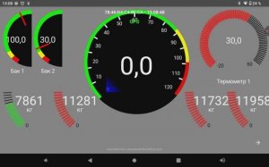 Eurosens Dashdrive - Android приложение для отображения данных с датчиков Eurosens