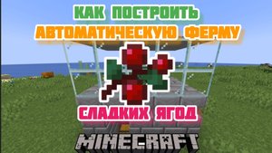 Как построить автоматическую ферму сладких ягод в Майнкрафт