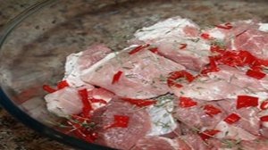 Маринованная свинина в духовке на обед