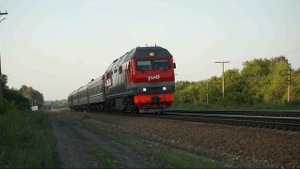 Тепловоз ТЭП70БС-199 и о.п.Шиловский.