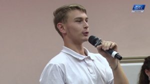 Для старшеклассников округа провели профориентацию с представителем Краснодарского военного училища