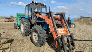 МТЗ 82.1 полноприводный с куном Harvest 1200