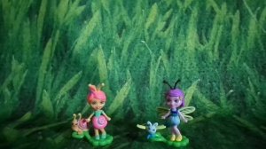 Обзор на фигурки Энчантималс Стрекоза Dara Dragonfly и Улиточка Saxon Snail