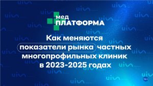 Как меняются показатели рынка частных многопрофильных клиник в 2023-2025 годах. МЕДПЛАТФОРМА