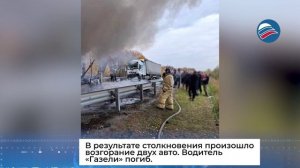 Кадры с места ДТП: 3 фуры и «Газель» столкнулись под Новосибирском