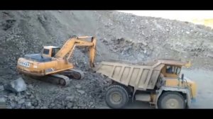 Экскавация и перевозка скального грунта