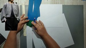 Моделирование. Жакет. Стильное решение с рукавом на пуговке. Выкройка № 1820.