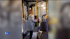 В Уфе ищут дебошира, разбившего стекла в автобусе