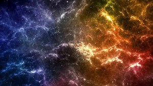 Зацикленный футаж: Абстрактный космос, пролёт сквозь пространство и звёзды Abstract Fractal Nebula