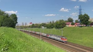 Электровоз ЧС7-226, перегон Москва-Пассажирская-Павелецкая - Коломенское