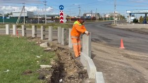 На ул. Кирова в г. Крымске продолжается капитальный ремонт дорожного полотна и обустройство ливневок