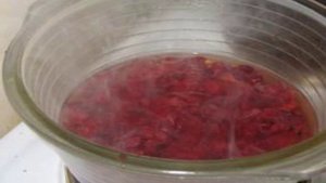Желе из клюквы