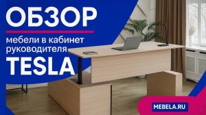 Обзор мебели в кабинет руководителя TESLA - ДАР МЕБЕЛЬ - Офисная мебель - Мебель для офиса