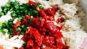 Лепешки с овощами и сыром Фета