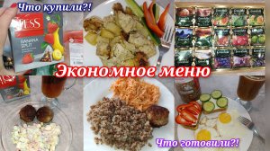 Экономное меню/ Что готовили/ Что купили/ Сходила за направлением