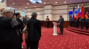 Губернатор Московской области Андрей Воробьев вручил "Золотую Звезду" семье Алексея Стрижака