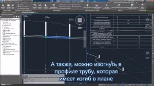 Итерис-Сети. Изгиб трубы на виде профиля