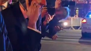 Генассамблеи ООН, случайно задержала автомобиль французского лидера Эммануэля Макрона.