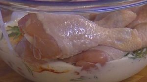 Куриные ножки в кефире