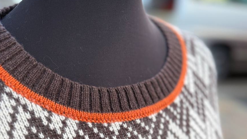 Кетлевка горловины в КАРМАН на вязальной машине