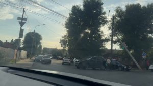 ДТП. Снес столб