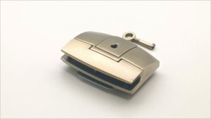 Замок L243 ABRSP (Цвет: старая латунь) - с дефектом покрытия