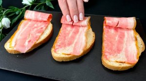 Секретный рецепт горячих сэндвичей от бабушки – быстрый завтрак с сыром и беконом