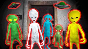 ПРИШЕЛЬЦЫ  СОСЕДИ ГРЕННИ Зона 51 - Ailen Neighbor Area 51 Escape Granny ДЕЛАЮ КОНЦОВКУ