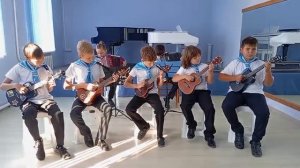 ДШИ ст. Раевской. "Яблочко"(танец русских моряков). Ансамбль народного отделения "Веселые ребята"