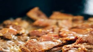 Корейский салат из овощей с мясом