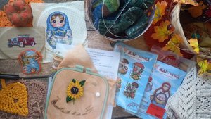 ВЯЗАЛЬНО-ВЫШИВАЛЬНЫЙ ЭПИЗОД🧶🧶🧶🍁🍁🍁