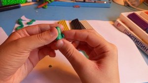 крокодил из пластилина лепка