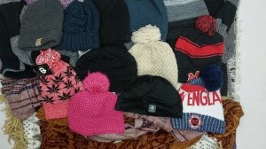 38973 Шапки шарфы перчатки взрослые, 18пак, 14D, секонд (extra) оптом