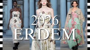 ✔️ ERDEM (Эрдем) модный показ коллекции весна-лето 2026 на Неделе моды в Лондоне