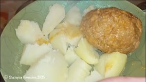 Тефтели с картошкой, очередные вкусняшки от сына